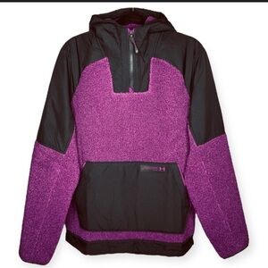 Under Armour Men's Mission Boucle Anorak M deep purple pull over hoodie